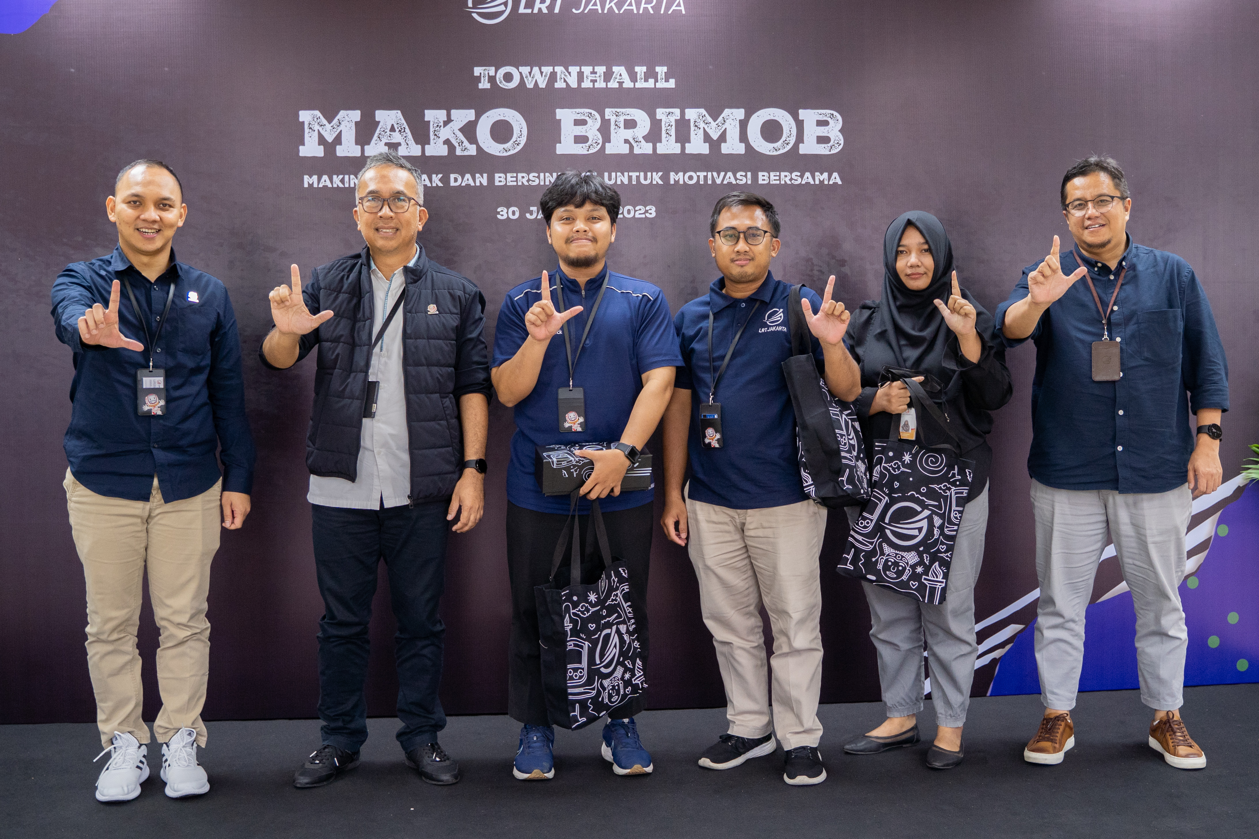 Townhall LRT Jakarta  2023 MAKO BRIMOB